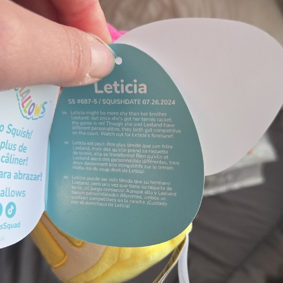 Leticia The Lemon Squishmallow - Picture 2 of 3